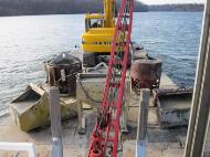 hydraulic dredge capable of any job in Frentress Lake Marine Center